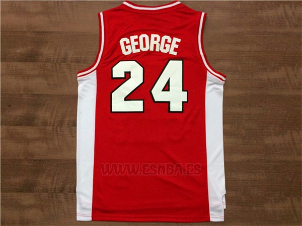 Camiseta NCAA California State University Fresno George #24 Rojo